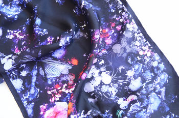 Stella Silk Scarf Floral Print, 5 of 7