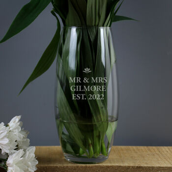 Personalised Message Glass Bullet Vase, 3 of 4