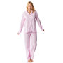 Pretty Pink Gingham Cotton Ladies Pyjamas, thumbnail 2 of 3