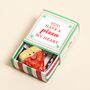 Tiny Matchbox Ceramic Pizza Token, thumbnail 1 of 3