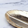 G Decor Metallic Ornate Leaf Jewellery Tray, thumbnail 2 of 6