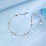 Sterling Silver Moonstone Starburst Bracelet In Sterling Silver, thumbnail 3 of 11
