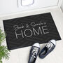 Personalised Grey Pattern Indoor Doormat, thumbnail 1 of 5