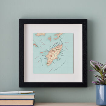 Personalised Rhodes Map Print Wall Art, 2 of 5