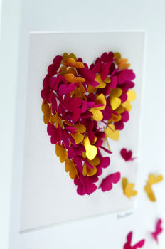 Wedding Butterfly Heart Picture. Your Wedding Colours, 3 of 12