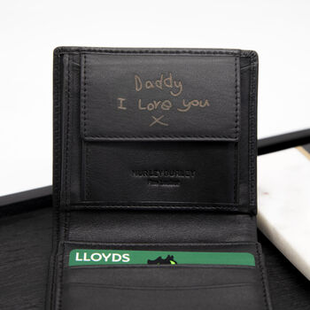 Personalised Child's Drawing Leather Billford Wallet, 3 of 5