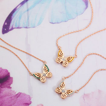 Birthstone Butterfly Dreams Necklace, 8 of 9