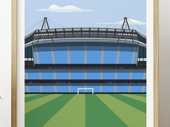 Manchester City Stadium Art Print Gift, 2 of 9