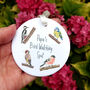 Personalised Garden Birds Hanging Ornament, thumbnail 3 of 6