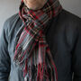 Merino Wool 50cm Wide Check Scarves, thumbnail 6 of 7