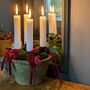 Scandinavian Seasonal Terracotta Pot With Candles | Gift Set, thumbnail 5 of 5