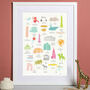 A To Z Of New York City Print, thumbnail 1 of 5