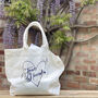 Just Married Personalised Honeymoon Tote Bag, thumbnail 2 of 2