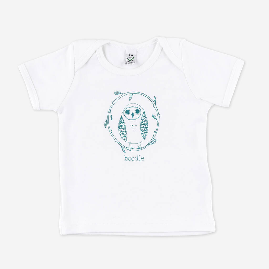 Organic Owl Baby T Shirt, 1 of 6