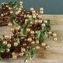 Copper Mistletoe LED Christmas Wreath, thumbnail 4 of 9