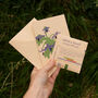 Botanical Greetings Card With Borage Seeds, thumbnail 4 of 7