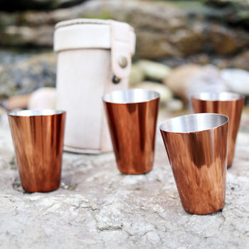 Copper Shot Glass Set In Personalised Carry Case, 9 of 10