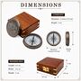 Personalised Three Inch Bronze 100 Year Calendar Compass, thumbnail 11 of 12