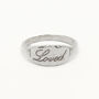 Sterling Silver Loved Word Ring, thumbnail 1 of 4