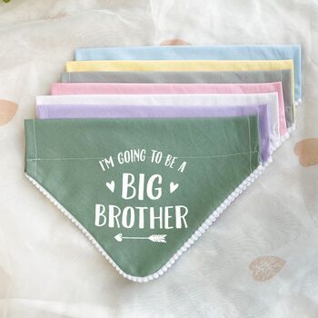 Big Sister Pregnancy Announcement Dog Bandana, 4 of 8