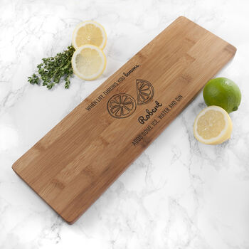 Personalised Life Gives You Lemons Bamboo Serving Board, 4 of 4