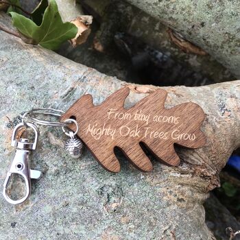 From Tiny Acorns Mighty Oak Trees Grow Keyring, 5 of 5