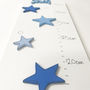 Personalised Blue Stars Wooden Height Chart, thumbnail 7 of 12