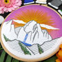 Sunlit Mountain Embroidery Kit, thumbnail 2 of 8