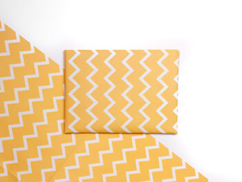Scandi Disco Yellow Gift Wrap And Tags, 4 of 4