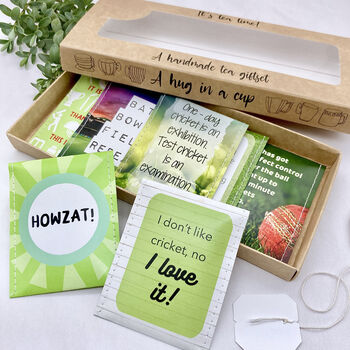 Cricket Gifts: Cricket Lovers Tea Gift Set, 10 of 12