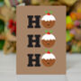 'Ho Ho Ho Christmas Pudding' Funny Cute Christmas Card, thumbnail 1 of 3