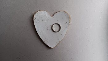 Heart Shaped Clay Valentine Ring Dish, 9 of 10