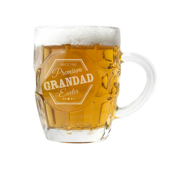 Personalised Premium Dimpled Beer Glass, 6 of 6