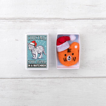 Tiger Christmas Spirit Animal In A Matchbox, 2 of 8