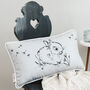 Little Bunny Cushion In Soft Grey, thumbnail 1 of 4