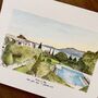 Personalised Watercolour Wedding Illustration, thumbnail 5 of 8