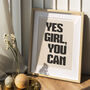 Strong Women Colourful Feminist Yes Girl You Can Print, thumbnail 3 of 6