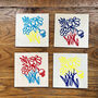 Arty Flower Coasters, thumbnail 2 of 2