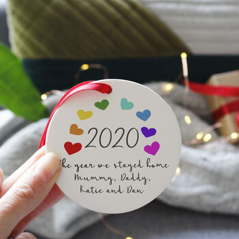 2020 Rainbow Lockdown Memory Ceramic Decoration, 8 of 8