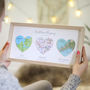 Your Story Personalised Map Heart Couples Gift, thumbnail 3 of 7