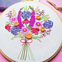 Summer Bouquet Embroidery Kit, thumbnail 1 of 4
