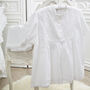 White Cotton Victorian Styled Pyjama Set, thumbnail 6 of 6