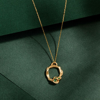 Small Branch Gold Vermeil Plated Birthstone Necklace, 10 of 12