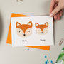 Fox Family Personalised Card, thumbnail 5 of 9