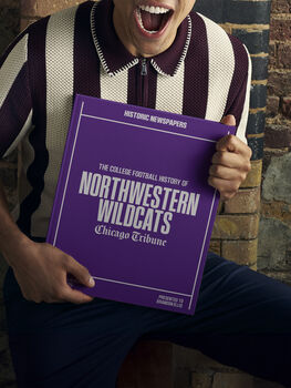 Northwestern Wildcats College Football Personalised Newspaper History Book, 4 of 8