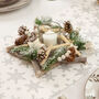 Nordic Star Christmas Table Candle Centrepieces, thumbnail 3 of 6