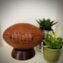 Mini American Football With Wooden Display Stand, thumbnail 3 of 3