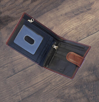 Personalised Luxury Brown Men's Leather Wallet Rfid, 4 of 6