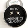 Mother Of Dragons Personalised Stud Earrings, thumbnail 3 of 6
