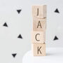 Personalised Wooden Name Letter Blocks, thumbnail 1 of 2